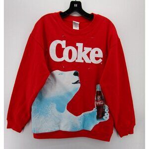 Coca Cola Red Oversized Graphic Hoodie